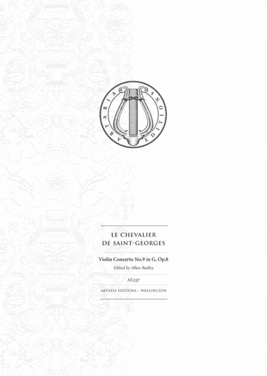 Violin Concerto No.9 in G major, Op. 8 - Score Only (arr. Artaria Editions)