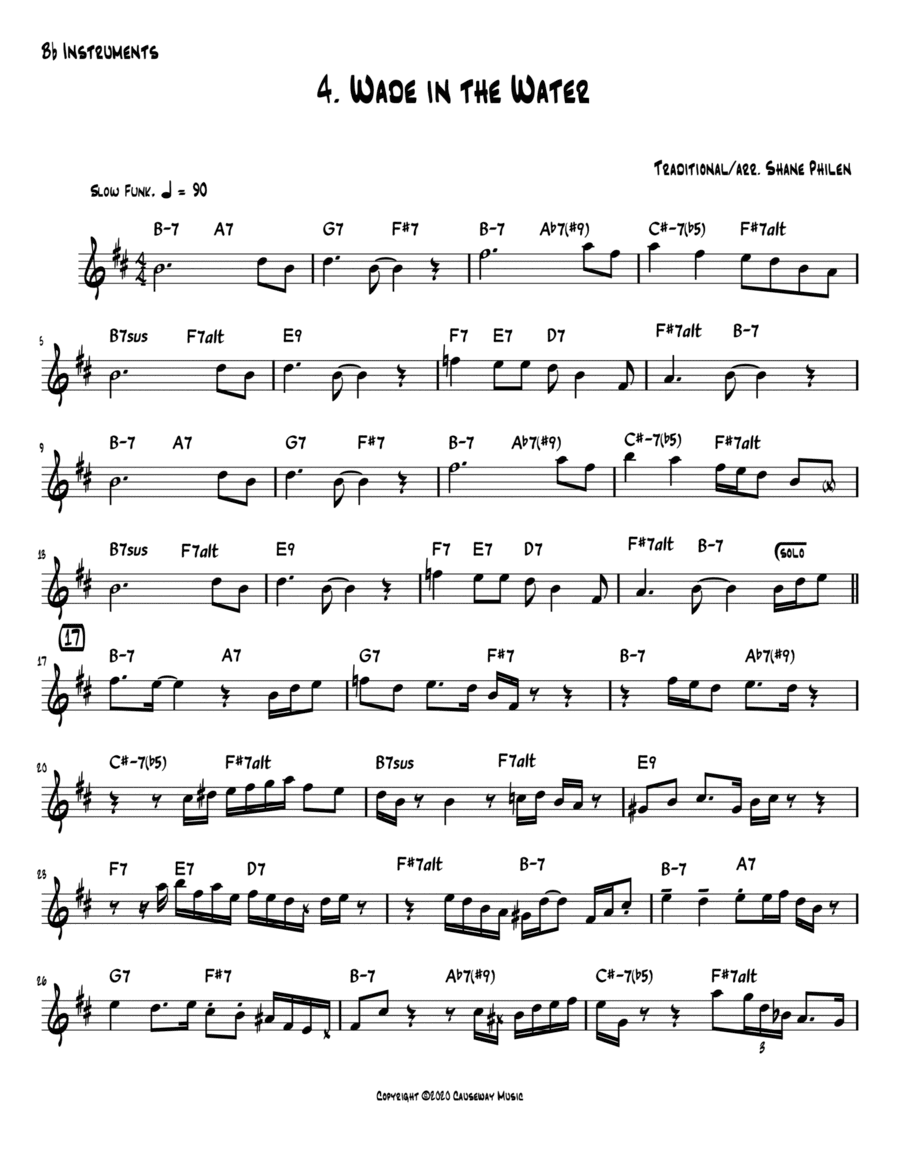 Wade In The Water - Bb Instruments (arr. Shane Philen)