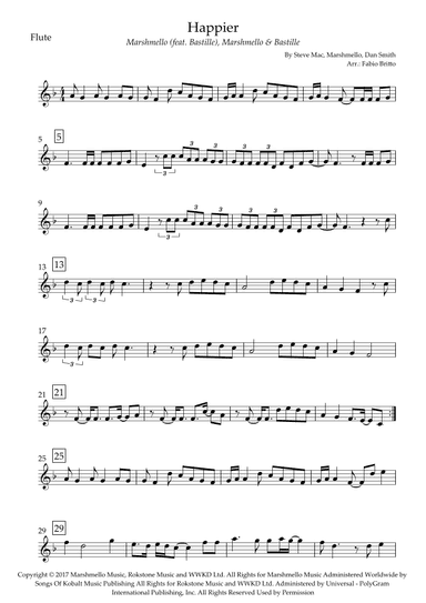 Happier (arr. Fabio Britto)