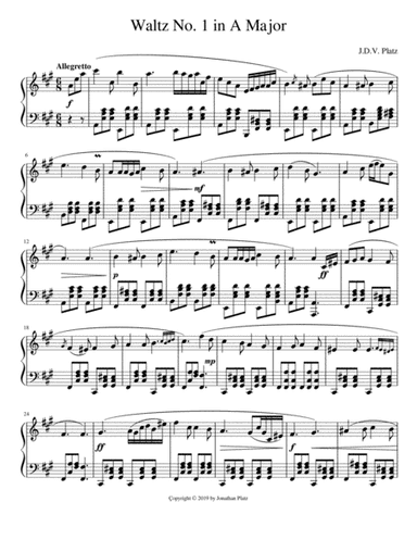 Waltz No. 1 in A Major