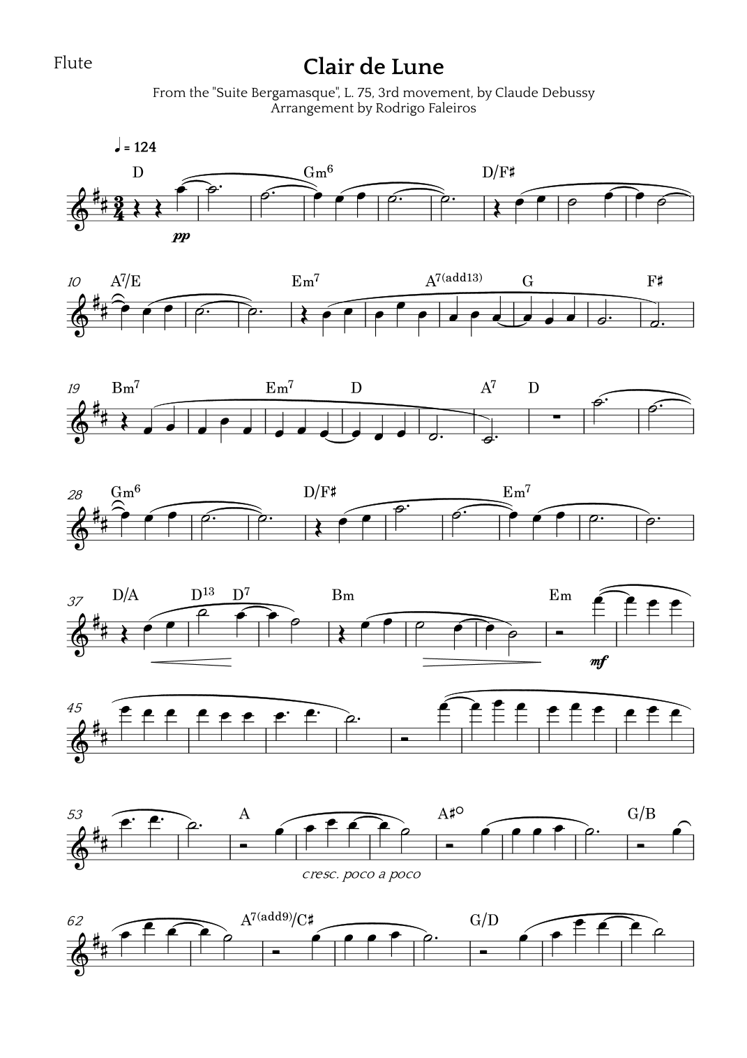 Clair de Lune (arr. Rodrigo Faleiros)