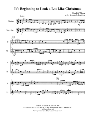 It's Beginning To Look Like Christmas (arr. Kenneth D. Friedrich)