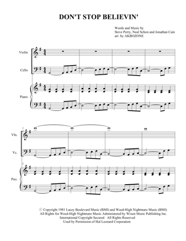 Don't Stop Believin' (arr. John Kim)