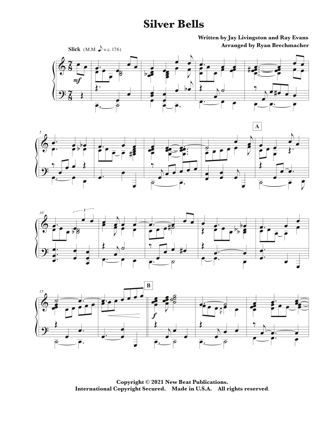 Silver Bells (arr. Ryan Brechmacher)