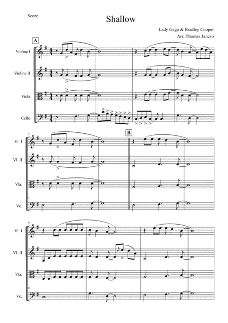 Shallow (arr. Thomas Jancso)