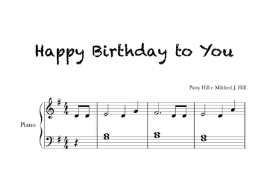 Happy Birthday To You - Easy Piano (arr. Glauco Fernandes)