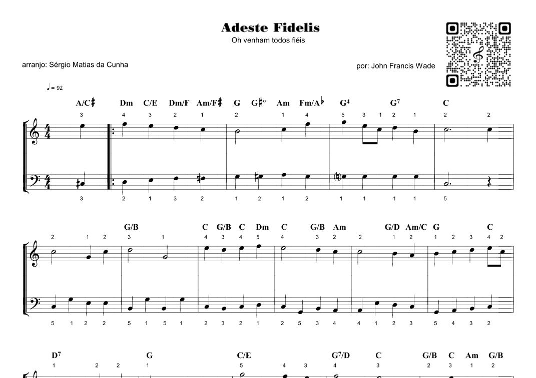 Adeste Fidelis (arr. Sérgio Matias da Cunha)