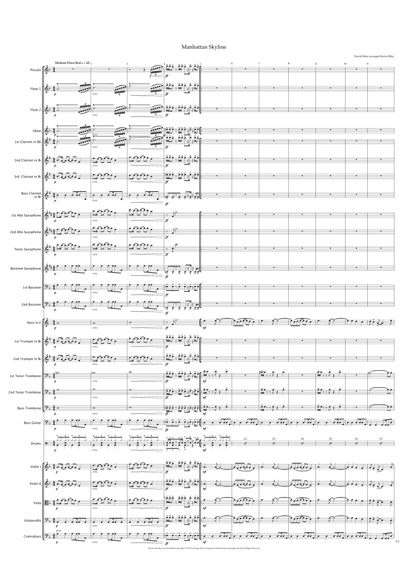 Manhattan Skyline (arr. Kevin Riley)