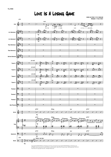 Love Is A Losing Game (arr. Johan Verhey)