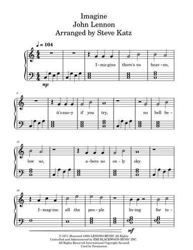 Imagine (arr. Steve Katz)