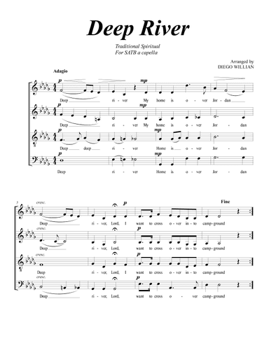 Deep River (arr. Diego Willian) (arr. Diego Willian)