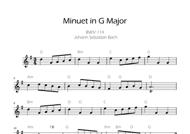 Bach Minuet in G major for Flute (arr. Ygor Nunes)