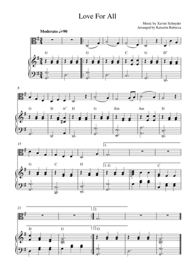 Love For All (arr. Kaiserin Rebecca)