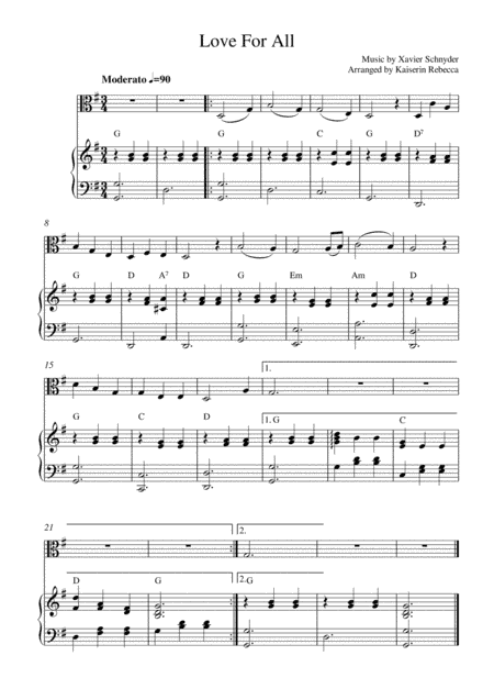 Love For All (arr. Kaiserin Rebecca)