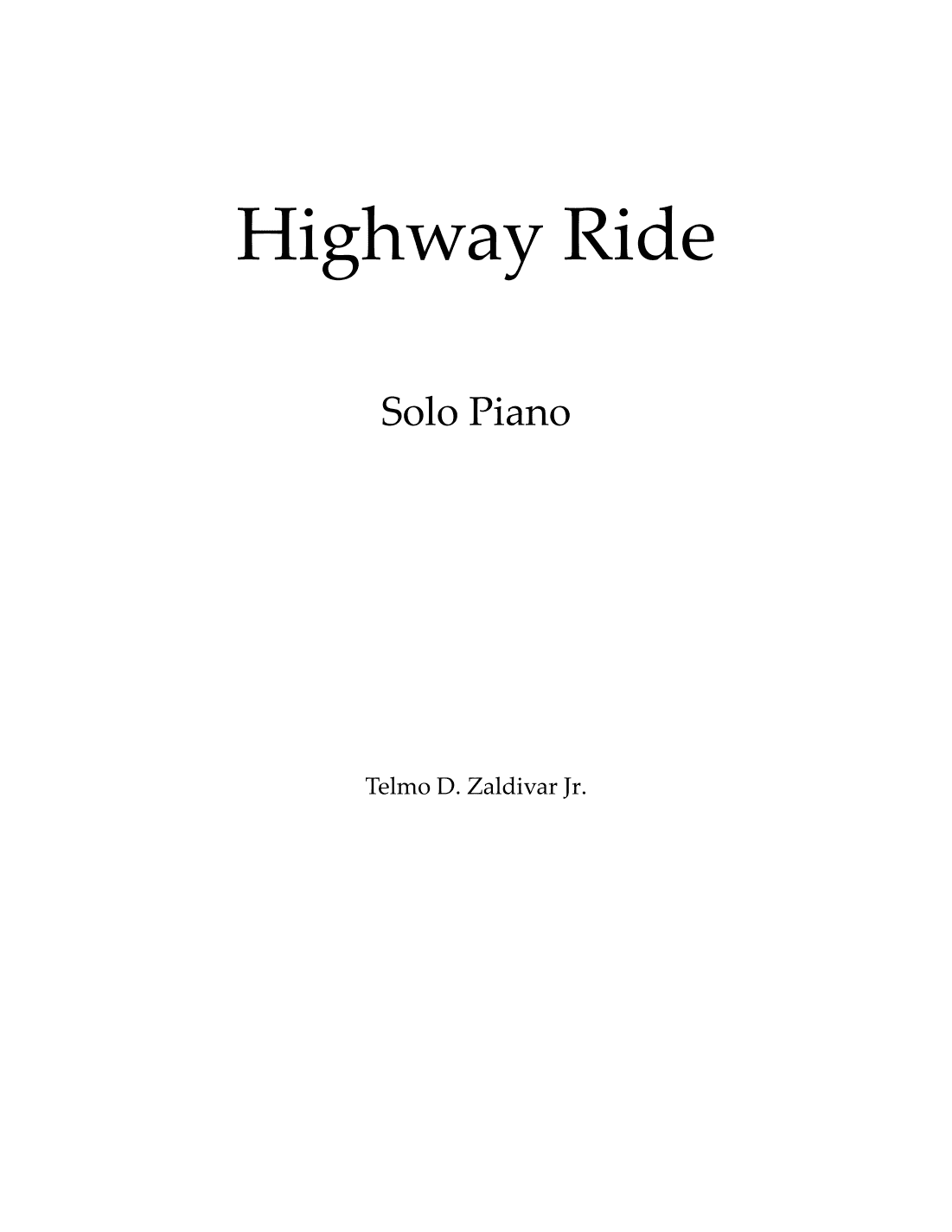 Highway Ride