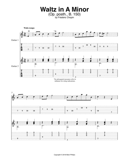 Waltz in A Minor (Op. posth., B. 150) (arr. Mark Phillips)