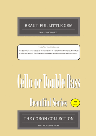 No. 2 Beautiful Little Gem for 'Cello or Double Bass