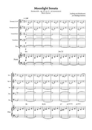 Moonlight Sonata (arr. Rodrigo Faleiros)