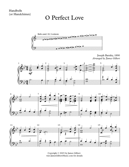 O Perfect Love (arr. James Gilbert)