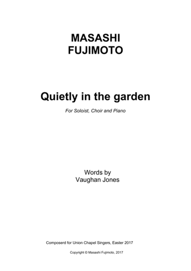 Quietly in the garden