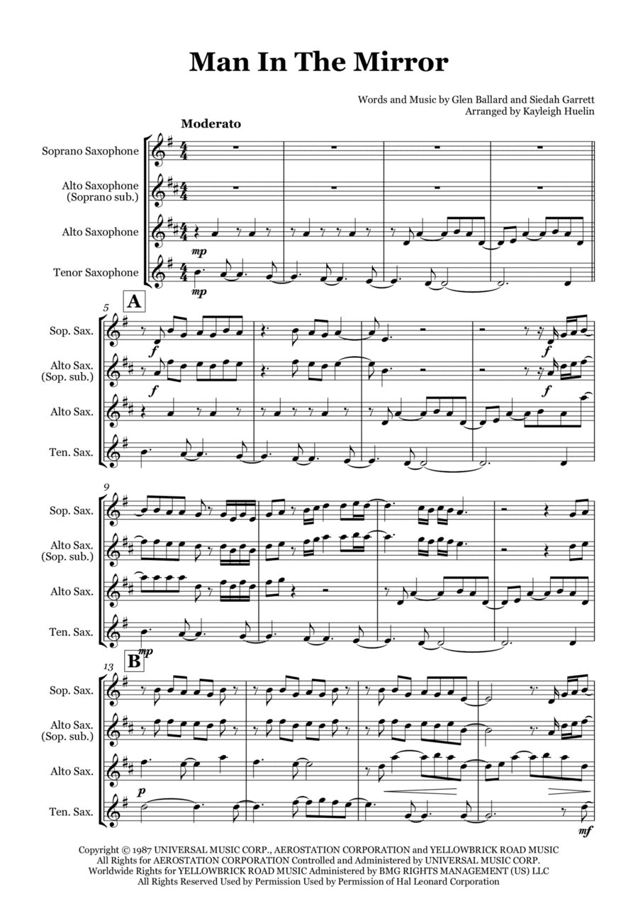 Man In The Mirror (arr. Kayleigh Huelin)