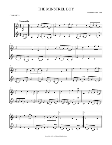 The Minstrel Boy (arr. Mark Phillips)