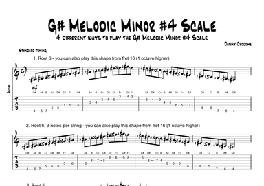 G# Melodic Minor #4 Scale (4 Ways to Play)