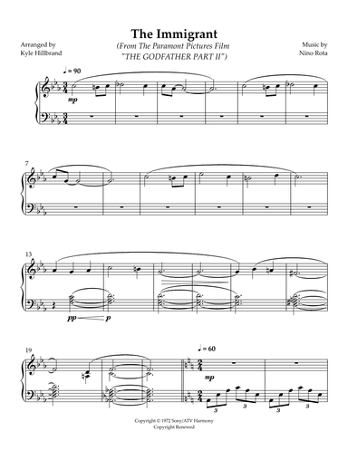 The Immigrant (arr. Kyle Hillbrand)