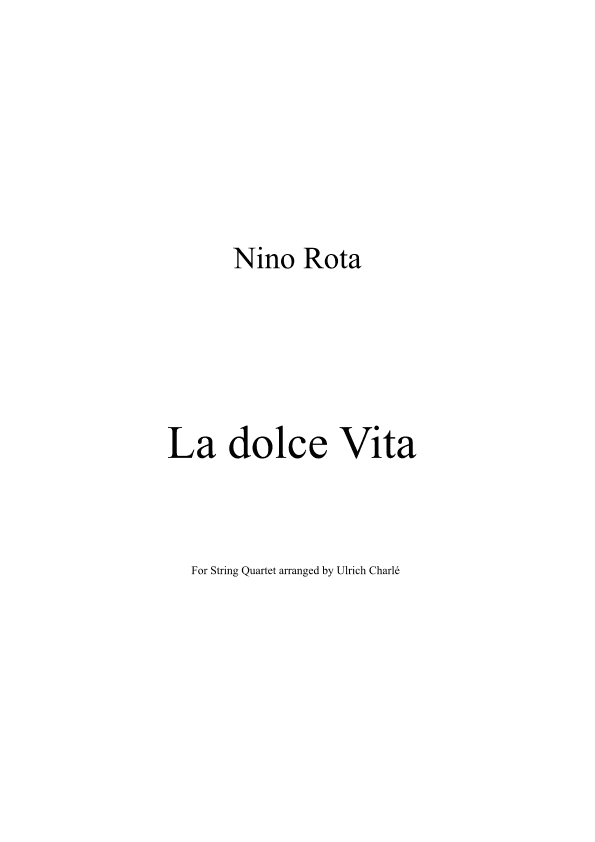 La Dolce Vita (arr. Ulrich Charlé)