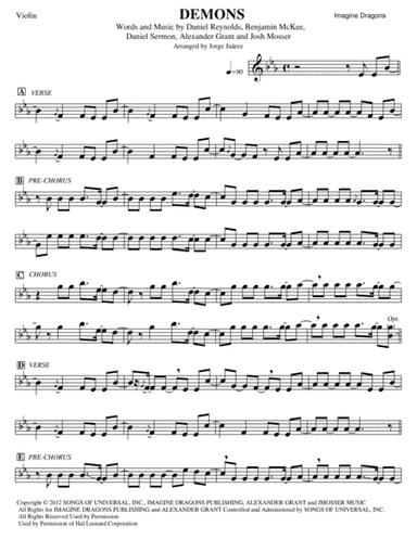 Demons (arr. Jorge Juárez)