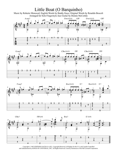 Little Boat (o Barquinho) (arr. Dennis McCorkle)