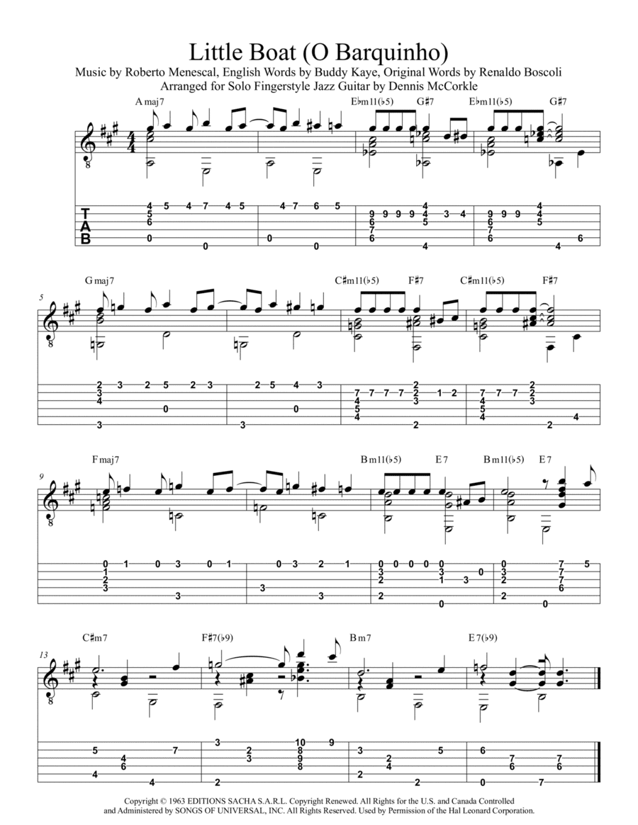 Little Boat (o Barquinho) (arr. Dennis McCorkle)