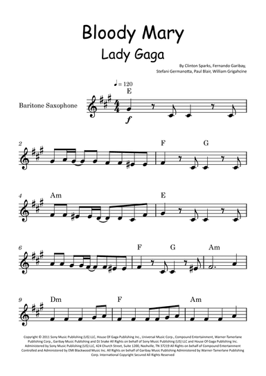 Bloody Mary (arr. Glauco Fernandes)