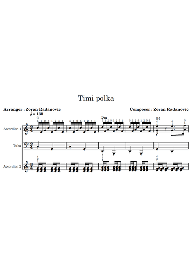 Timi polka - for trio