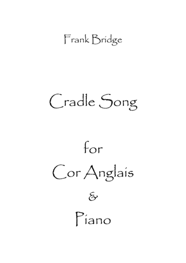 Cradle Song (arr. Spence Bundy)