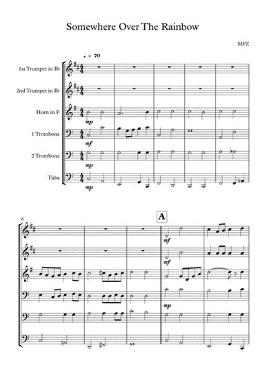 Over The Rainbow (arr. MFZ)