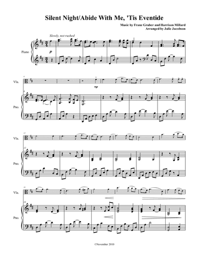 Abide With Me, 'Tis Eventide/Silent Night (arr. Julie Jacobson)