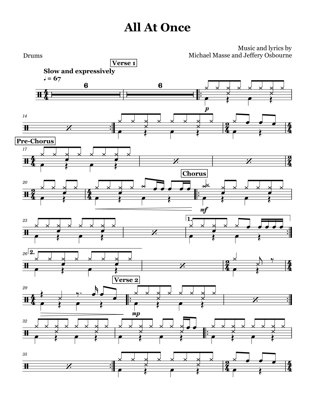 All At Once (arr. David Lartey)