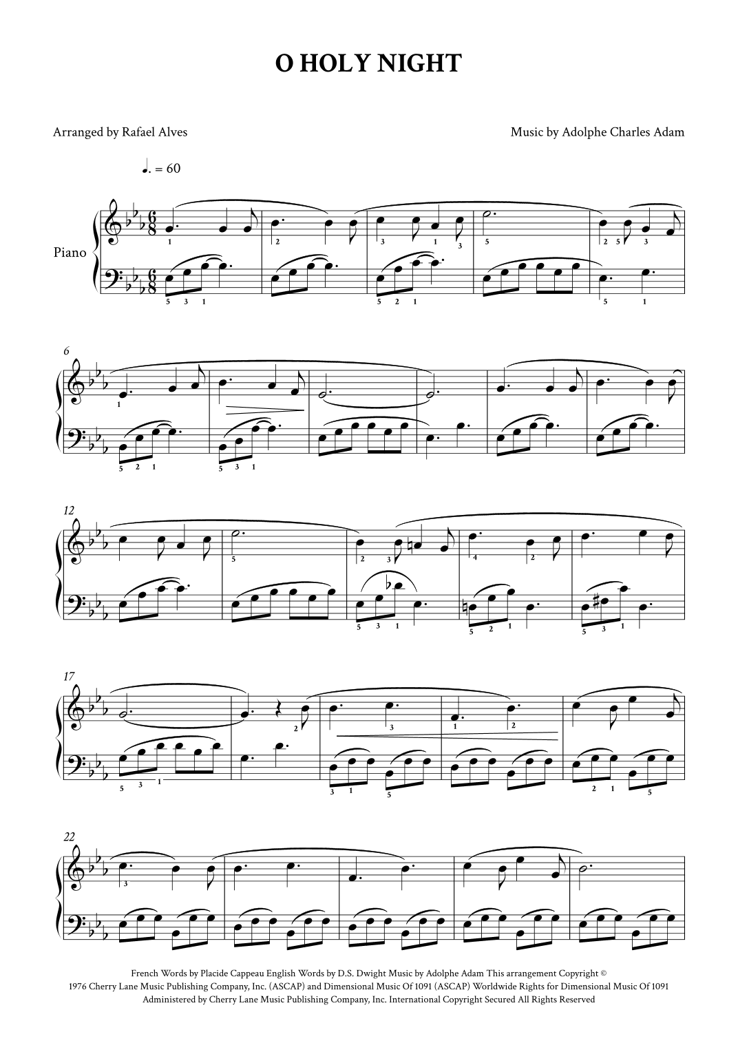 O Holy Night (arr. Rafael Alves)