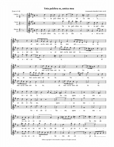 Tota pulchra es, amica mea (Metallo) - SAT (arr. Aristotle A. Esguerra)