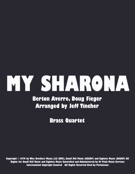 My Sharona (arr. Jeff Tincher)