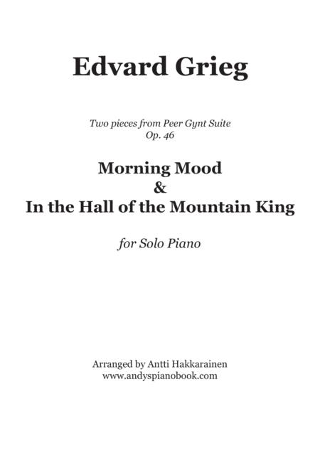 Morning Mood & In the Hall of the Mountain King (arr. Antti Hakkarainen)