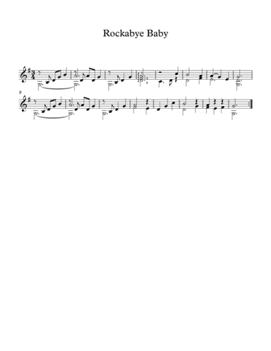 Rockabye Baby (arr. Milan Mitic)