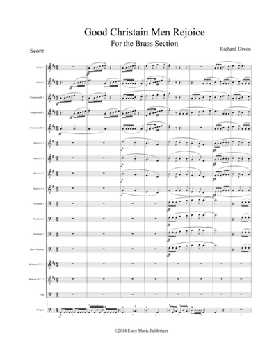 Good Christian Men Rejoice for brass (arr. J. Richard Dixon)