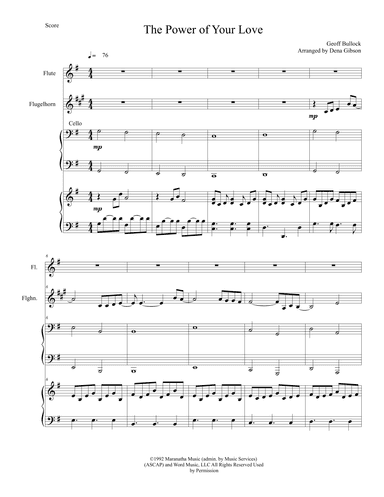 The Power Of Your Love (arr. Dena Gibson)