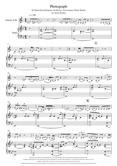 Photograph (arr. David Kocijan)