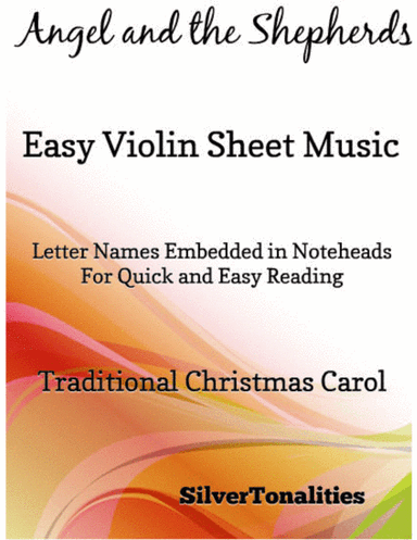 Angel and the Shepherds Easy Violin Sheet Music (arr. SilverTonalities)