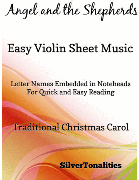 Angel and the Shepherds Easy Violin Sheet Music (arr. SilverTonalities)