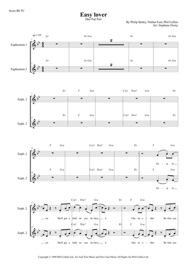 Easy Lover (arr. Stephane ELSINY)