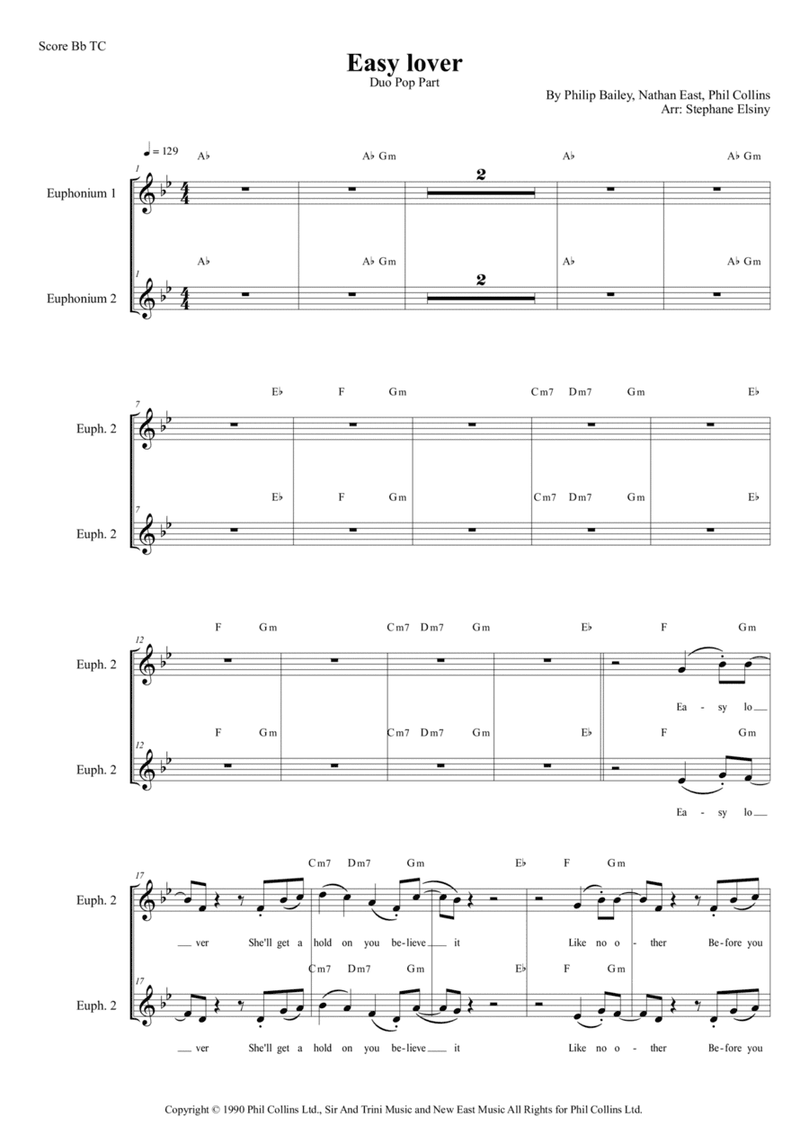 Easy Lover (arr. Stephane ELSINY)